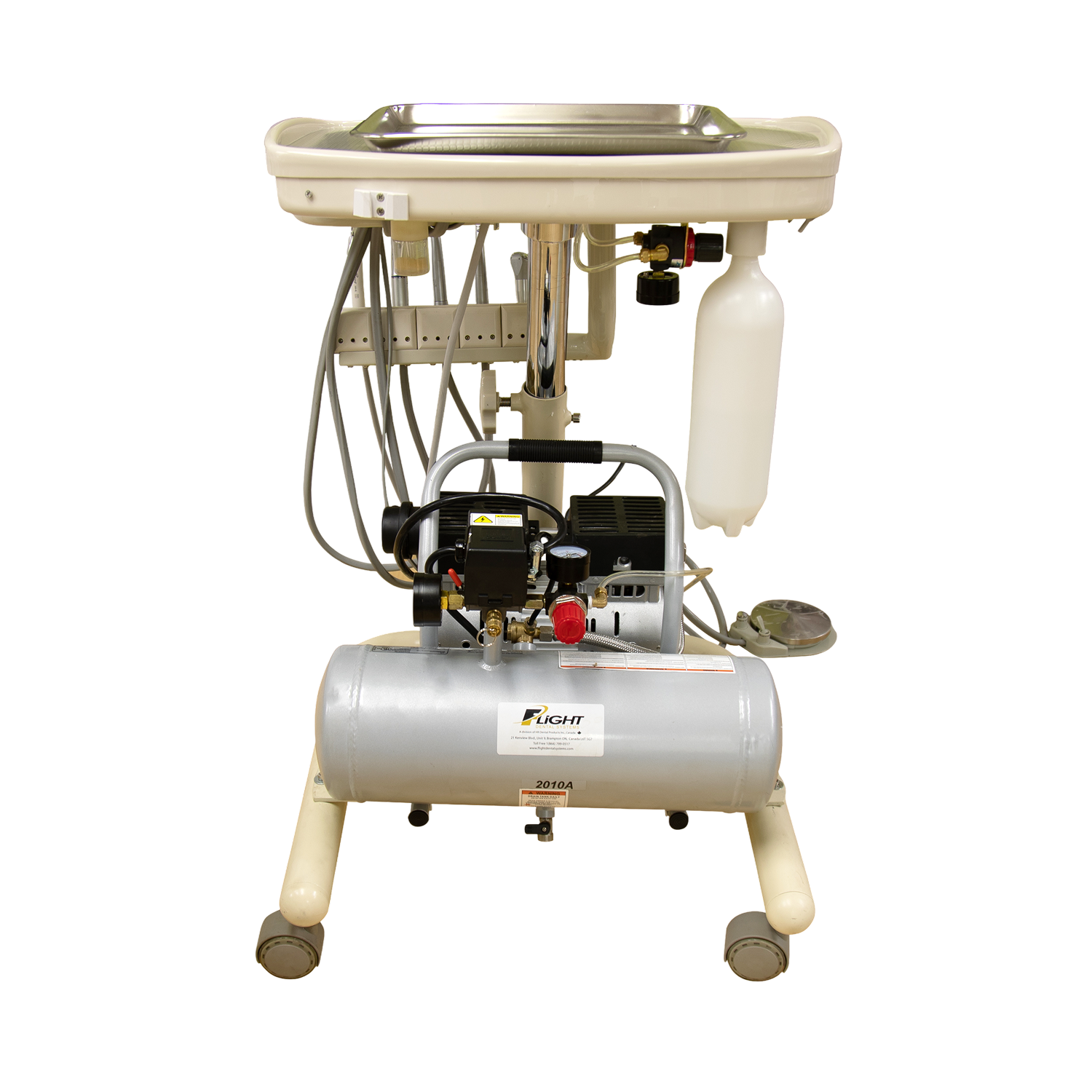 Portable Mobile Cart with Integrated Compressor