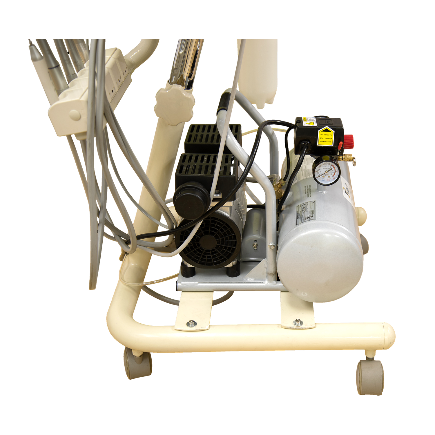 Portable Mobile Cart with Integrated Compressor
