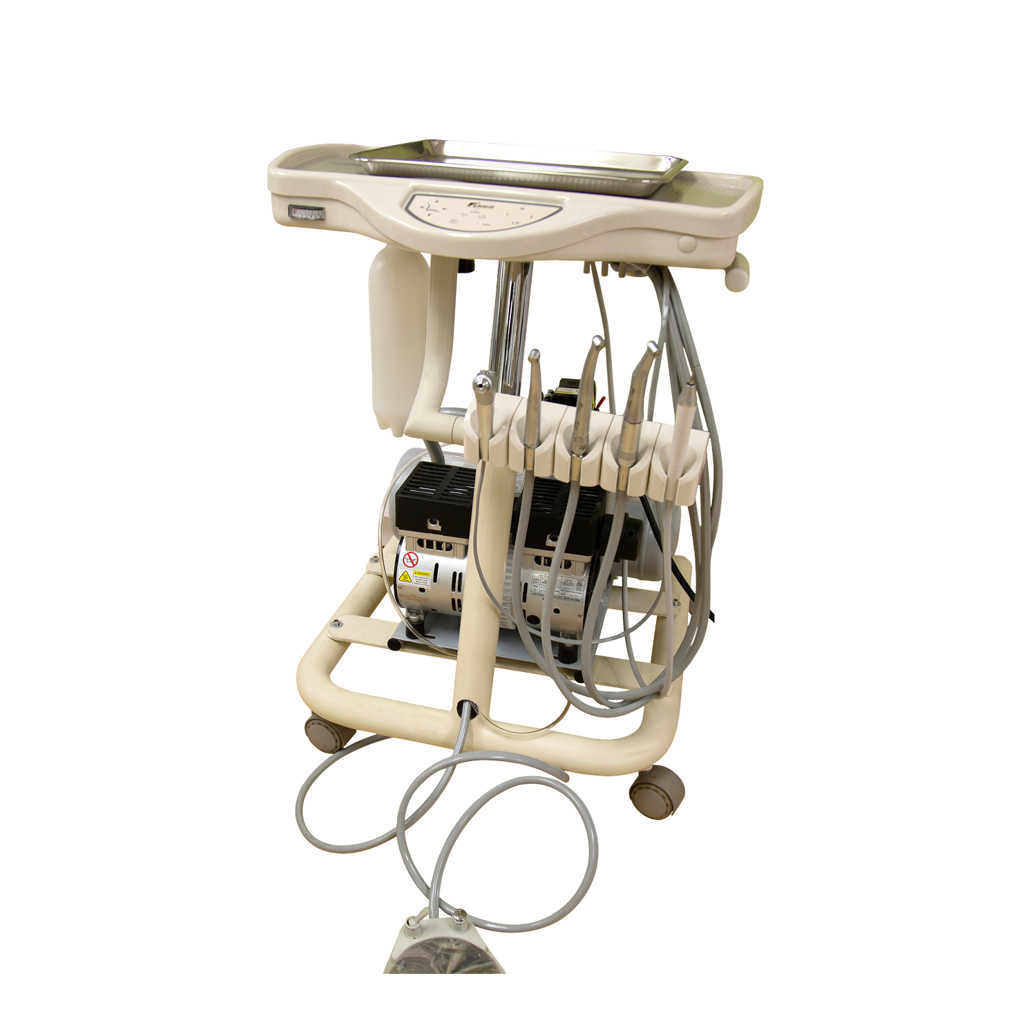 Portable Mobile Cart with Integrated Compressor