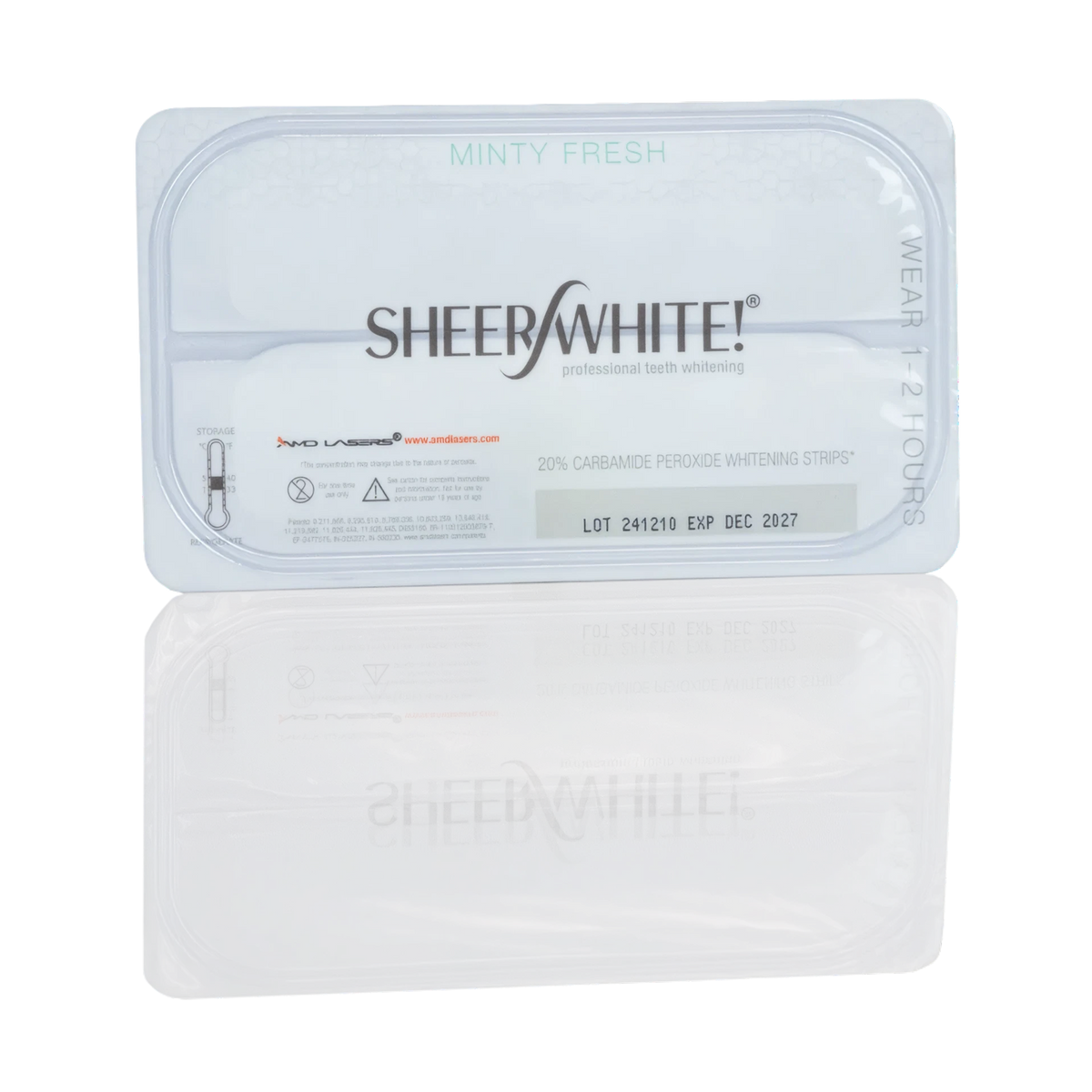 Sheer White whitening strips, take home kit